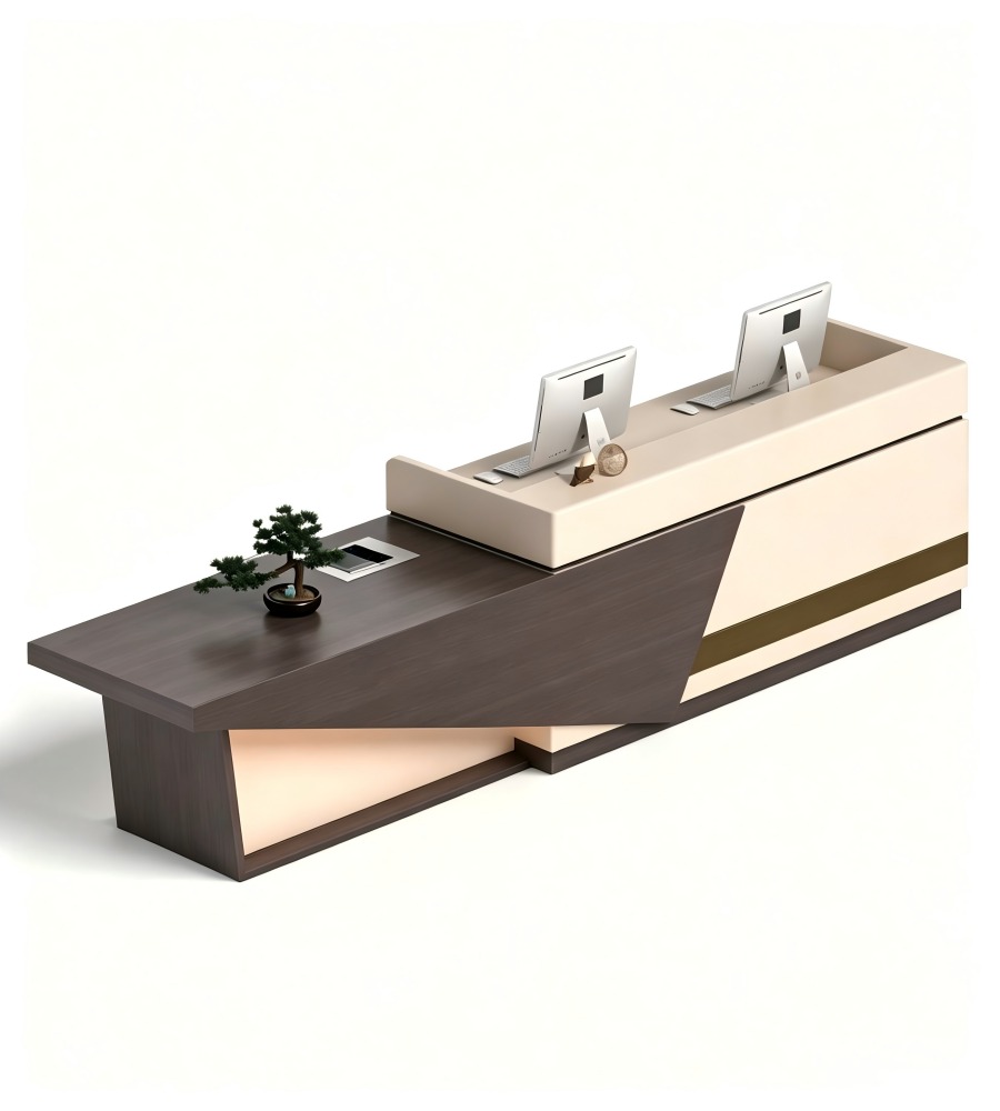 現代簡約前臺	Modern Minimalist Reception Desk