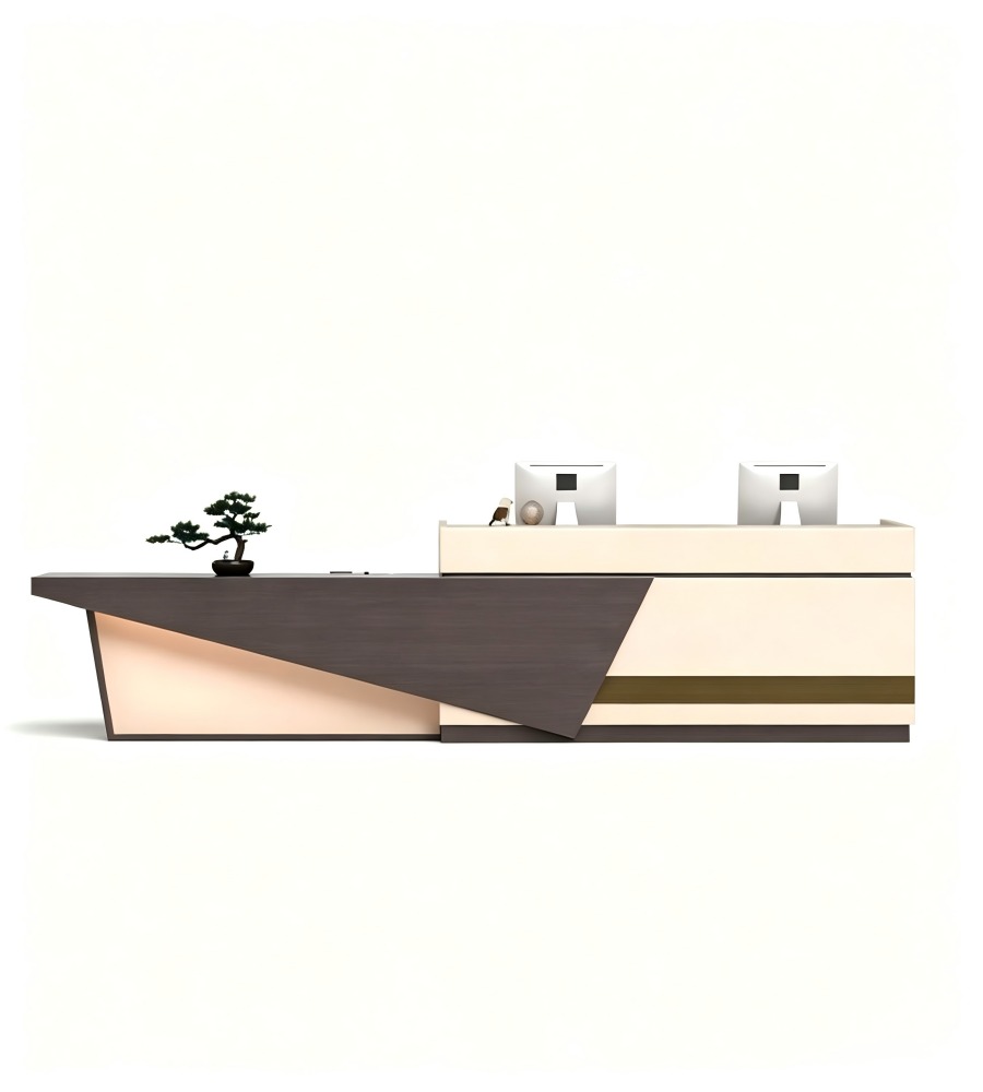 現代簡約前臺	Modern Minimalist Reception Desk