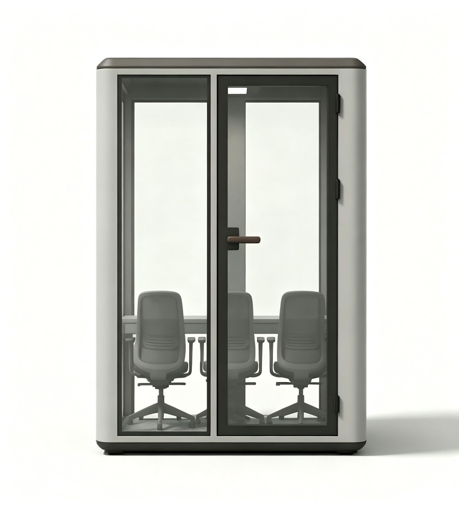 智能三人會議隔音艙 Smart Triple-Person Meeting Soundproof Booth