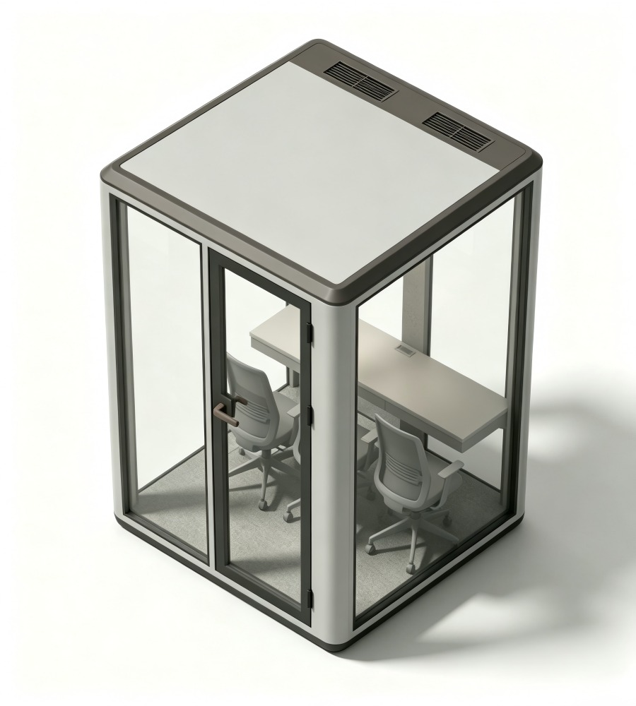 智能三人會議隔音艙 Smart Triple-Person Meeting Soundproof Booth