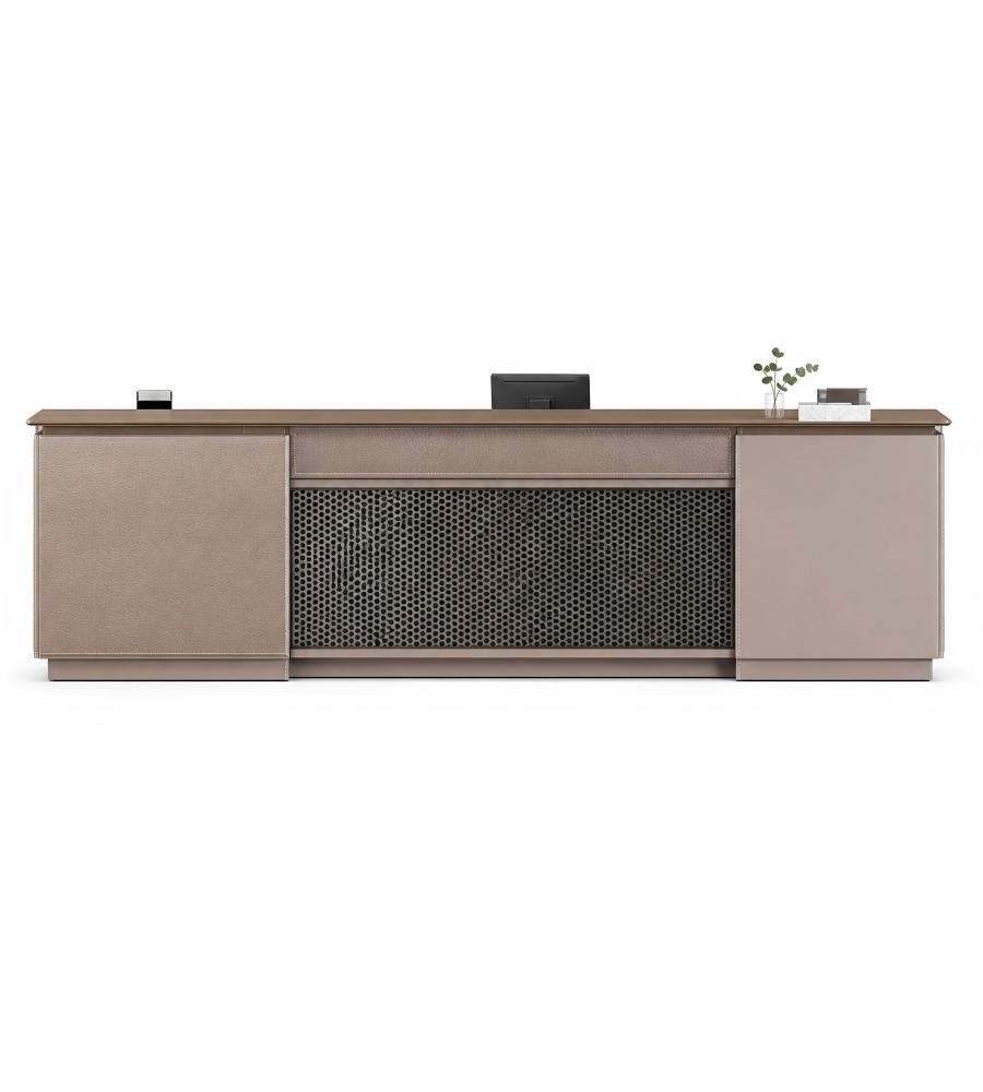 精緻編織紋理商務服務櫃 Exquisite Textured-Panel Business Reception Counter