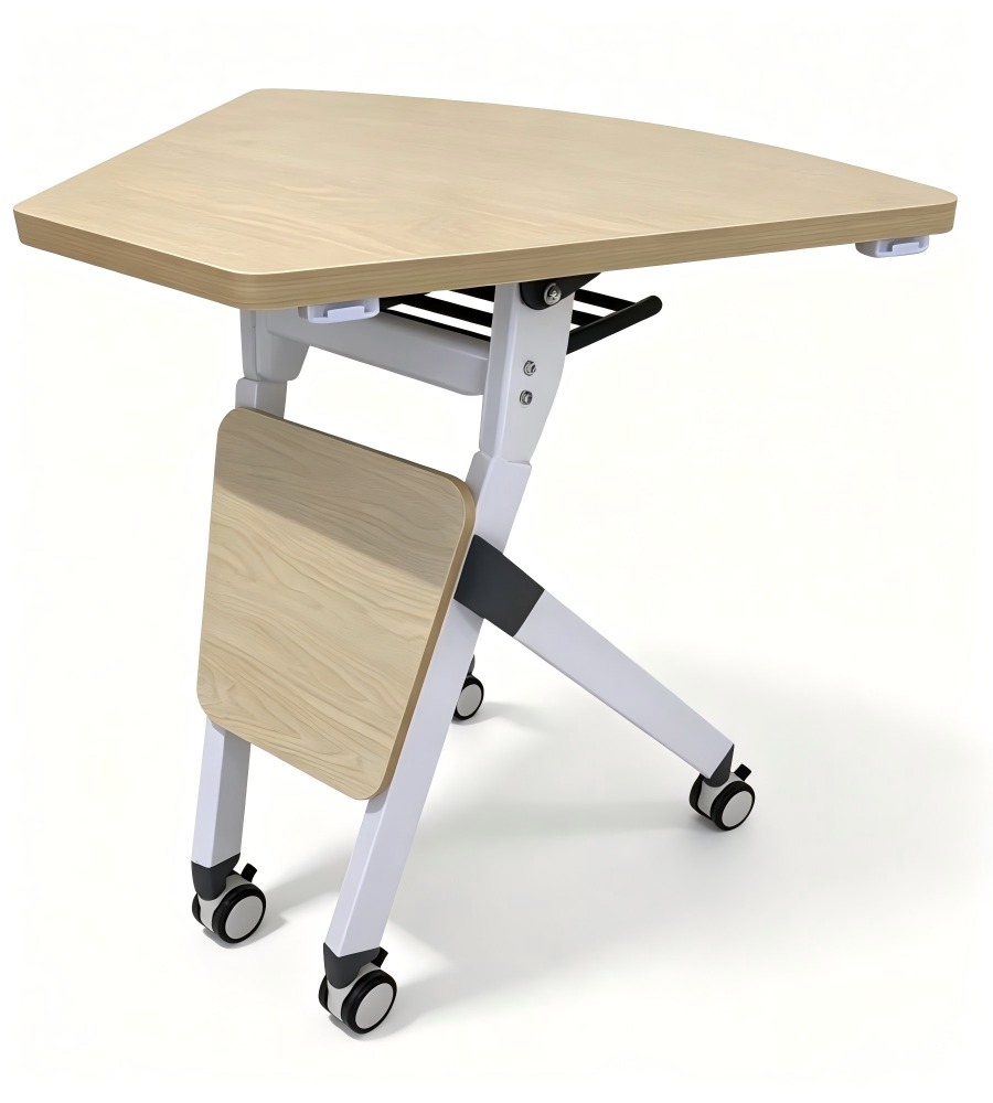 靈活組合淺木色可摺培訓枱 Flexible Modular Light Wood Foldable Training Table