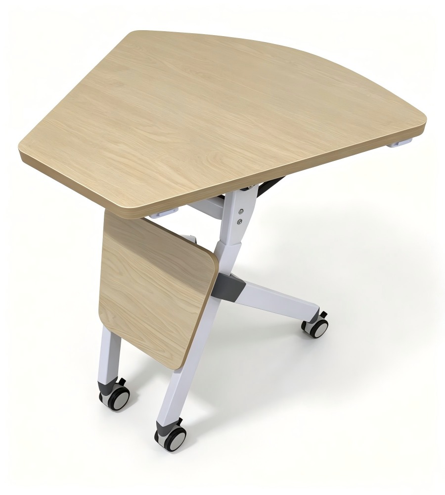 靈活組合淺木色可摺培訓枱 Flexible Modular Light Wood Foldable Training Table