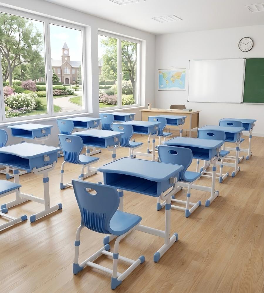 橢圓孔背靠學生椅	Oval-Back Student Chair