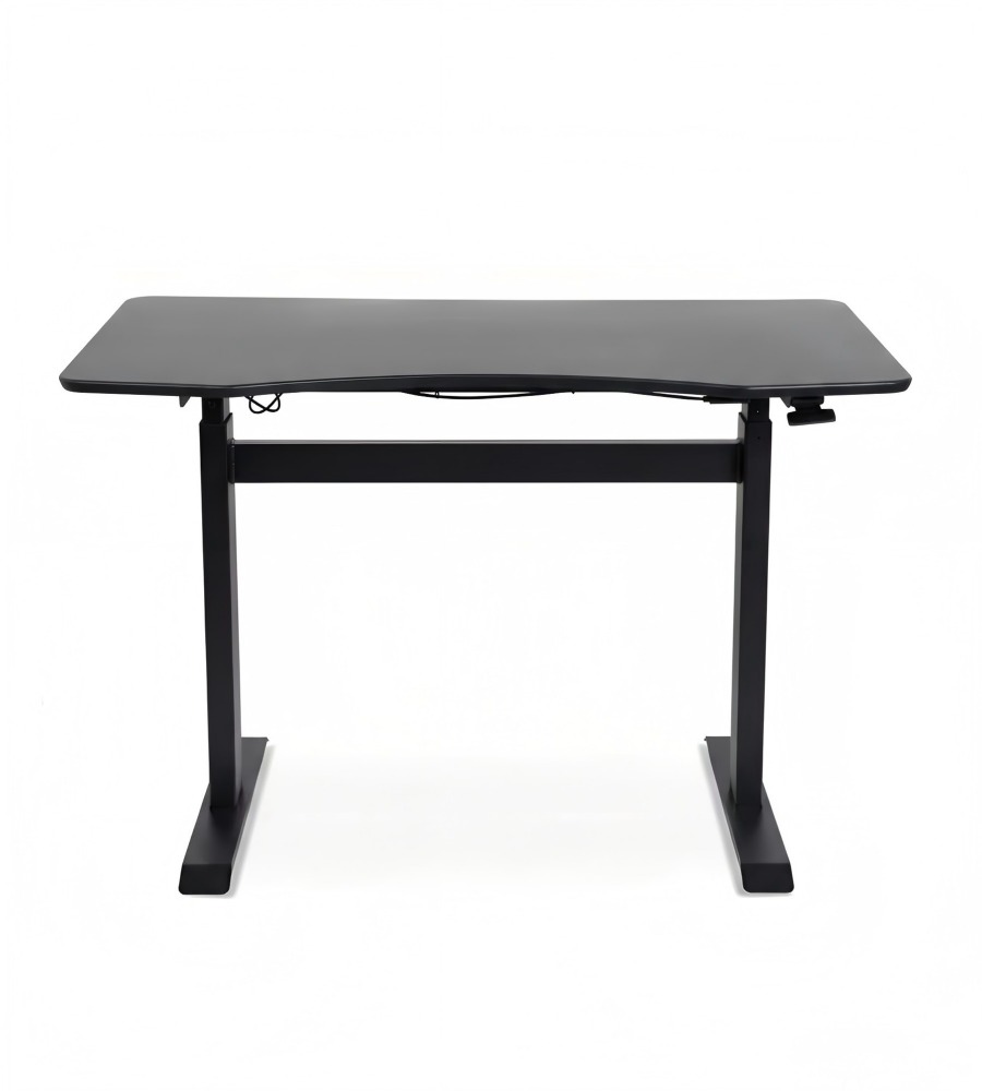 商務黑色鐵腳升降式講台 Business Black Steel Frame Adjustable Podium