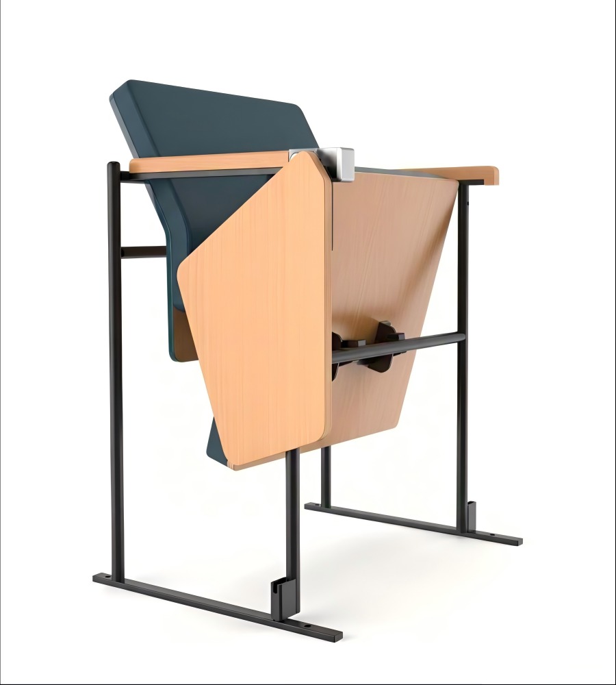 實用實木PU皮帶寫字板禮堂椅 Practical PU Leather Auditorium Chair with Tablet
