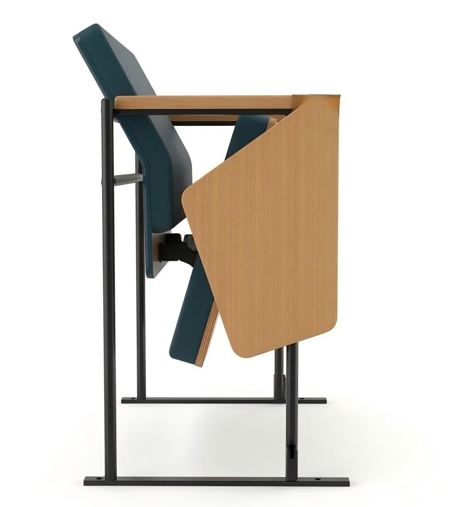 實用實木PU皮帶寫字板禮堂椅 Practical PU Leather Auditorium Chair with Tablet