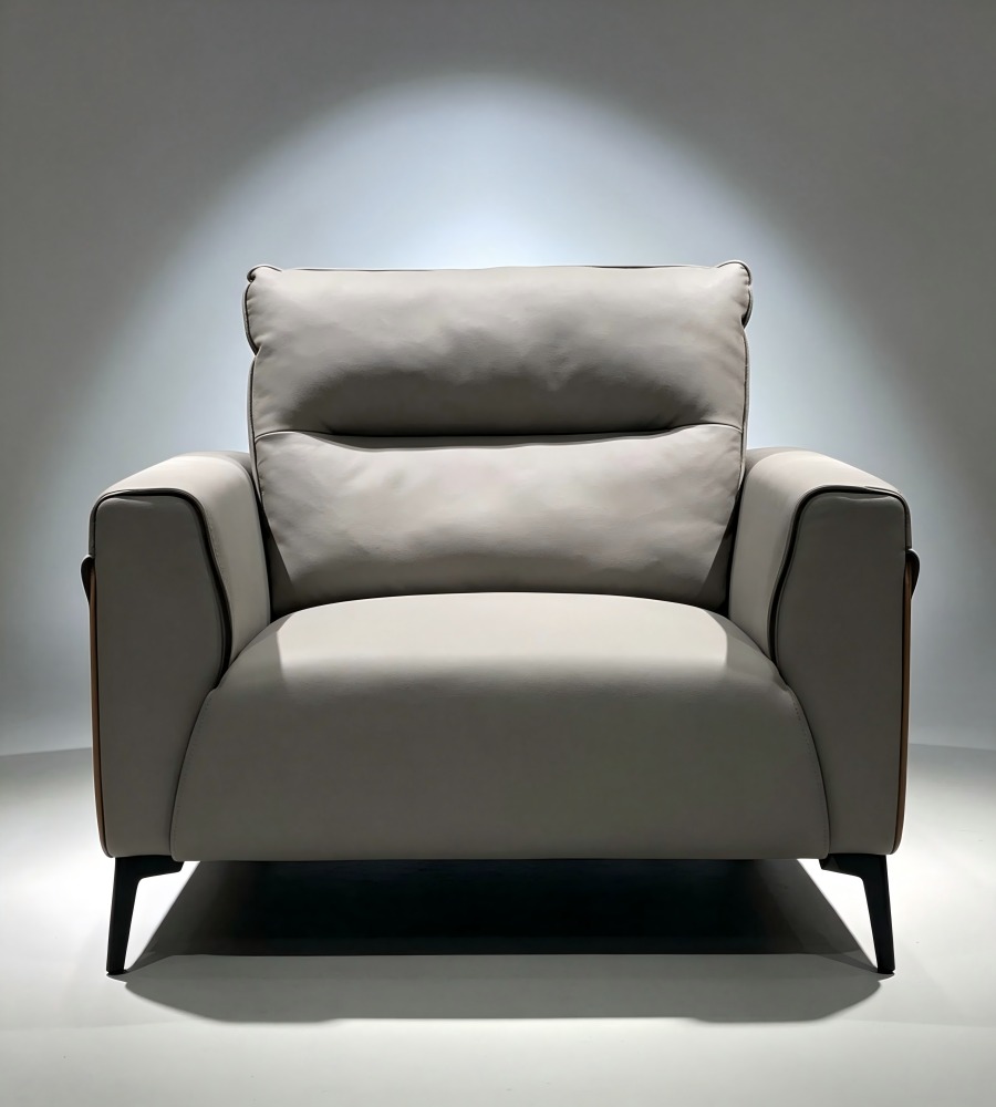 流線拼接單人沙發	Curvilinear Accent Armchair