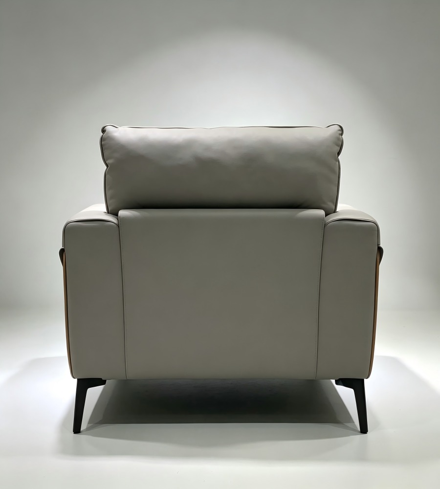 流線拼接單人沙發	Curvilinear Accent Armchair