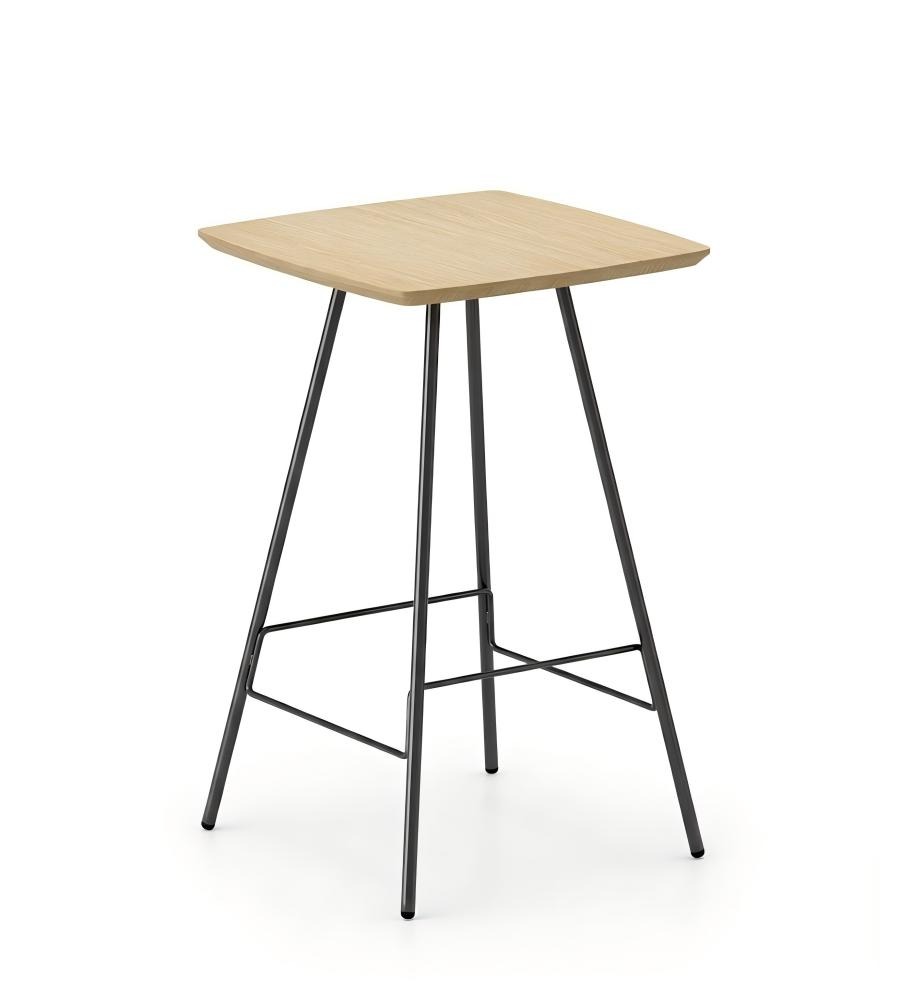 北歐淺木色金屬腳方形吧枱 Nordic Light Wood Square Bar Table