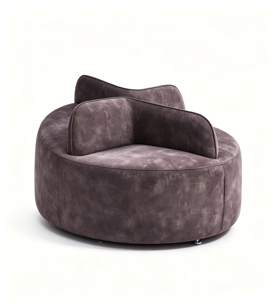 現代創意啡色布藝中島鐵腳辦公梳化 Modern Fabric Island Office Sofa