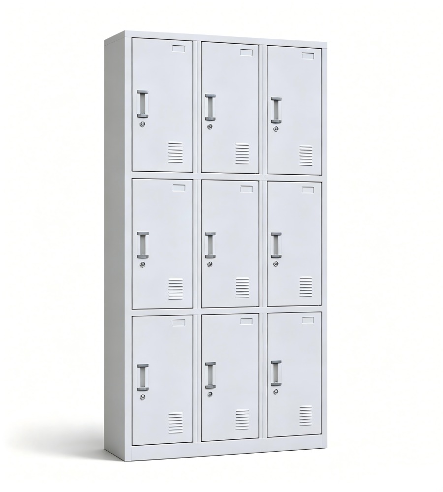 九門鋼製更衣儲物櫃 9-Door Steel Locker Cabinet