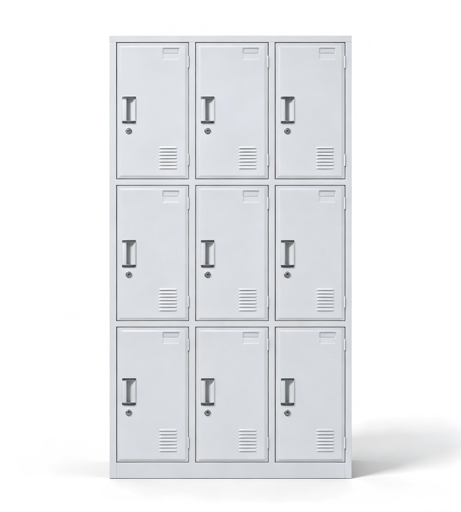九門鋼製更衣儲物櫃 9-Door Steel Locker Cabinet