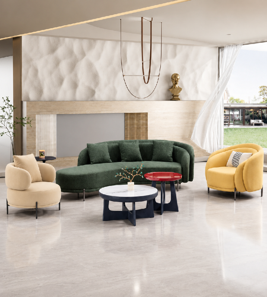 現代舒適米色西皮帶抱枕單座位梳化 Modern Comfortable Beige Faux Leather Single Seater Sofa