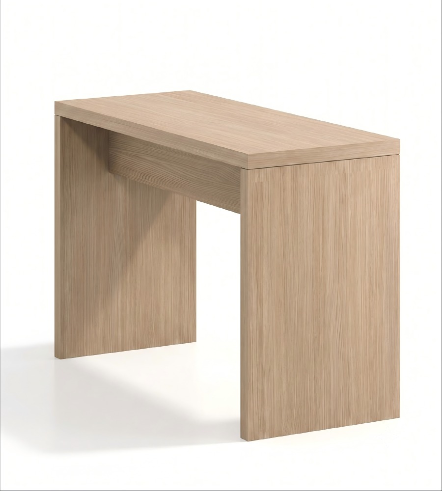 簡約淺木色木紋長方形吧枱 Minimalist Light Wood Bar Table