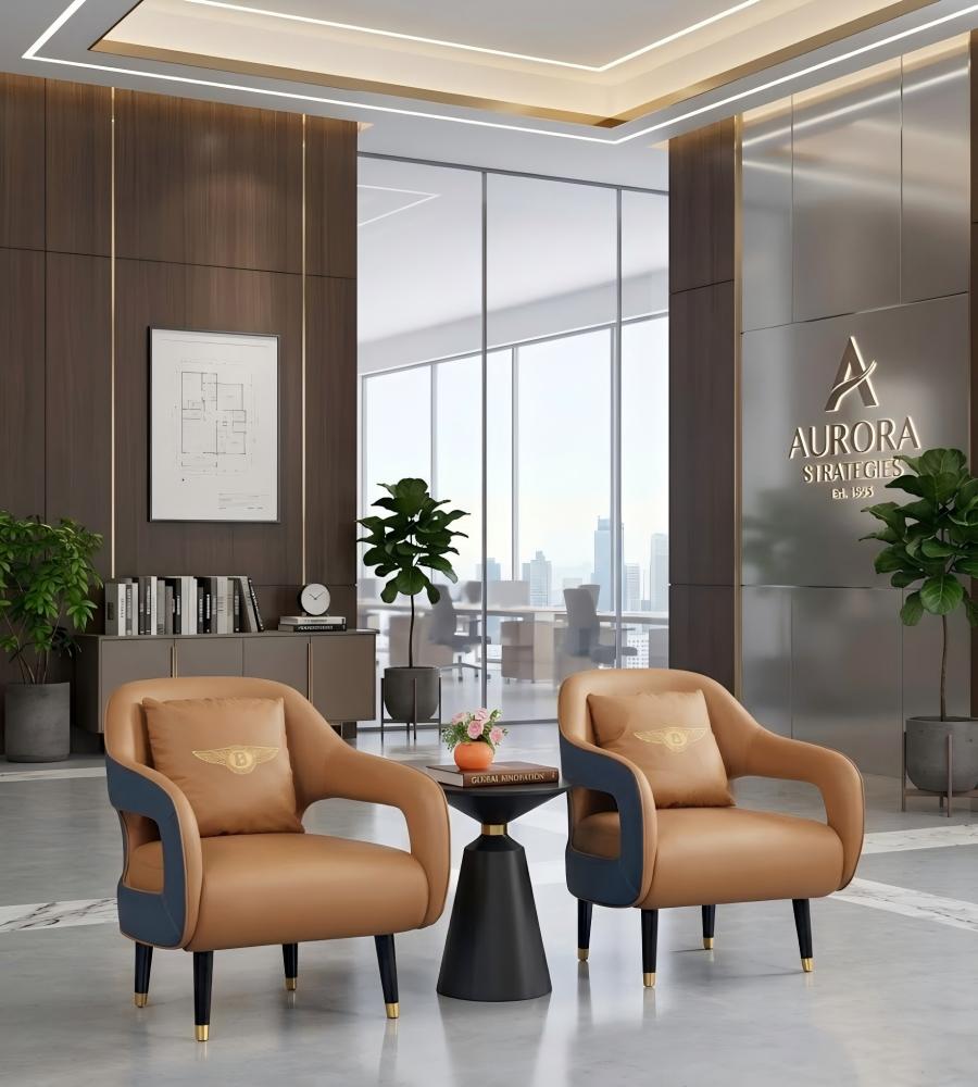 輕奢黑色實木圓形茶几 Light Luxury Black Solid Wood Round Coffee Table