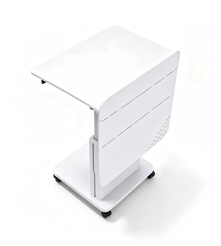 雅白氣動升降講台 White Pneumatic Height-Adjustable Podium