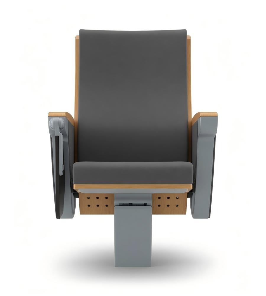 現代實木鋁合金帶寫字板禮堂椅 Modern Wood & Aluminum Auditorium Chair