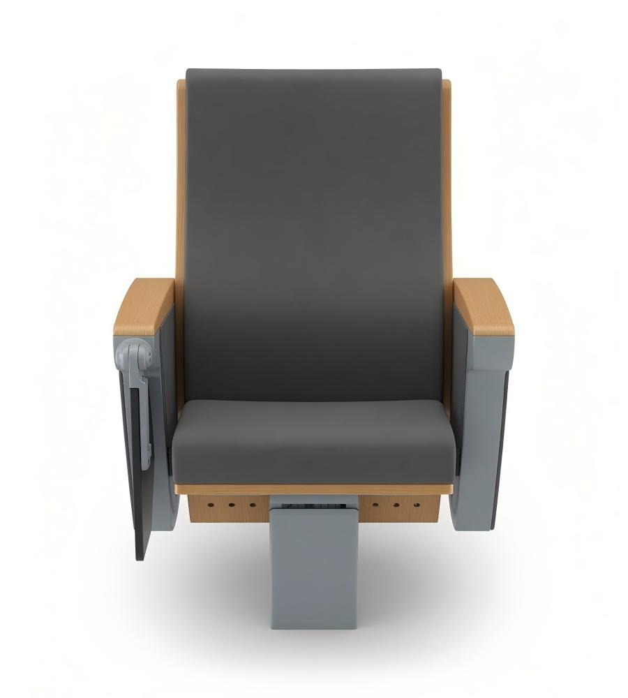 現代實木鋁合金帶寫字板禮堂椅 Modern Wood & Aluminum Auditorium Chair