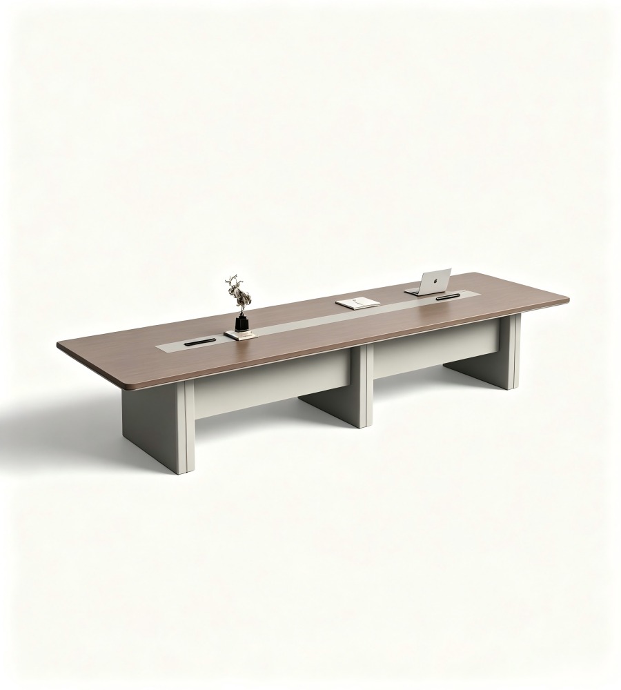 嵌入式線槽會議長桌 Integrated Cable Management Conference Table