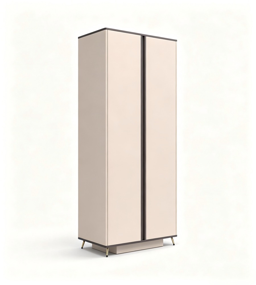 現代輕奢米色雙門高身文件櫃 Modern Luxury Beige Tall 2-Door Filing Cabinet