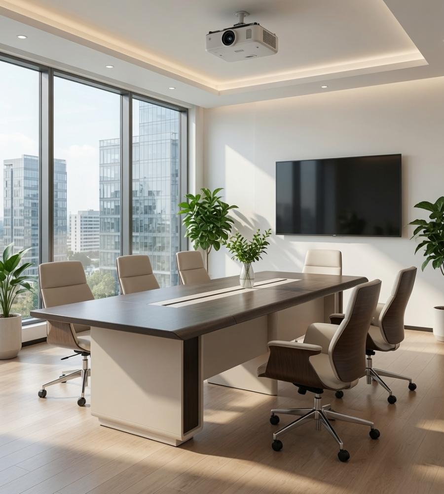 行政級雙色裝飾會議桌 Executive Two-Tone Accented Conference Table