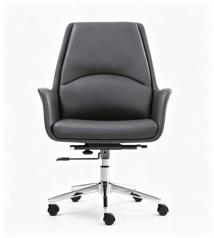 商務黑色西皮可升降帶轆會議椅 Business Black PU Leather Adjustable Conference Chair