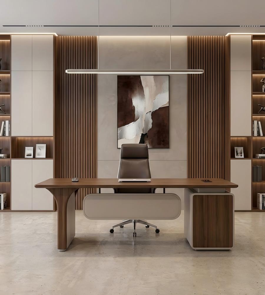 懸吊式擋板行政老闆台 Suspended-Panel Executive Workstation