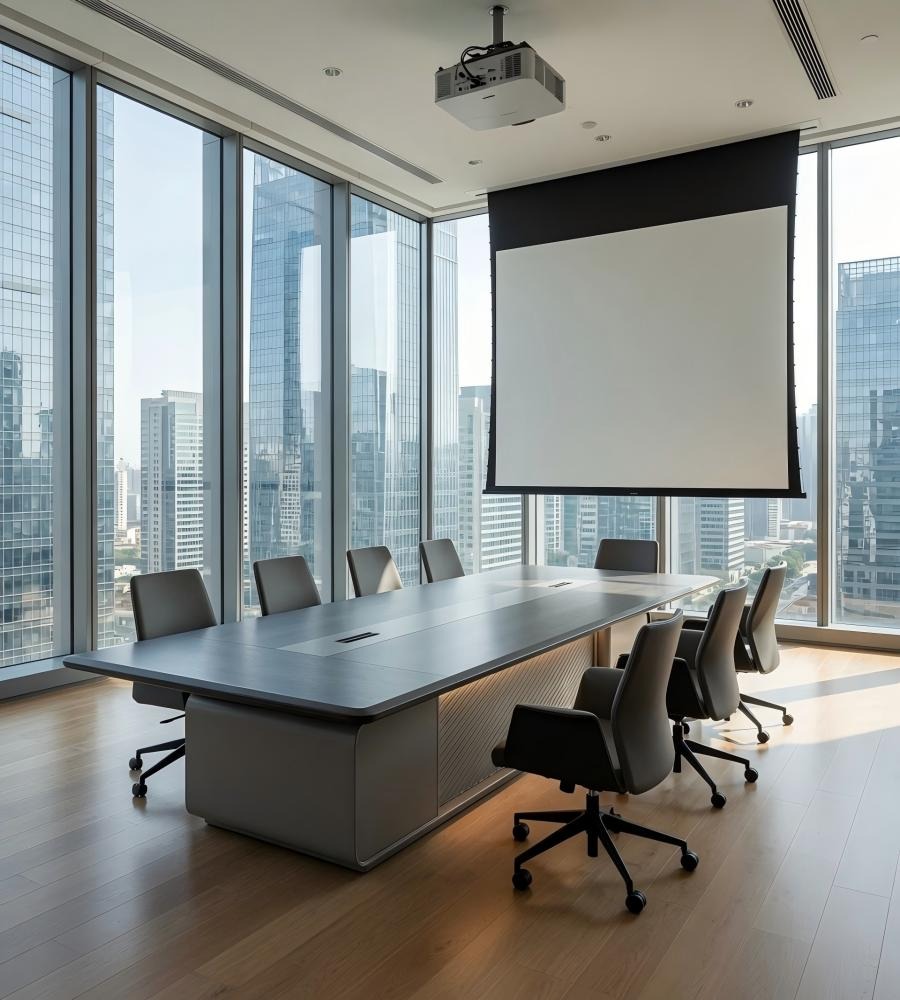 尊爵深色木紋會議桌 Premium Dark-Wood Executive Conference Table