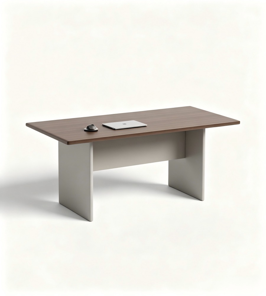 簡約板式商務老闆台 Minimalist Panel-Style Executive Desk