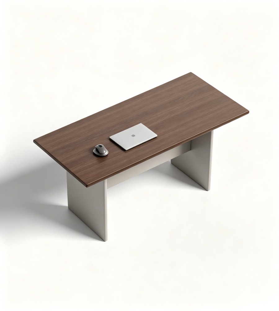 簡約板式商務老闆台 Minimalist Panel-Style Executive Desk