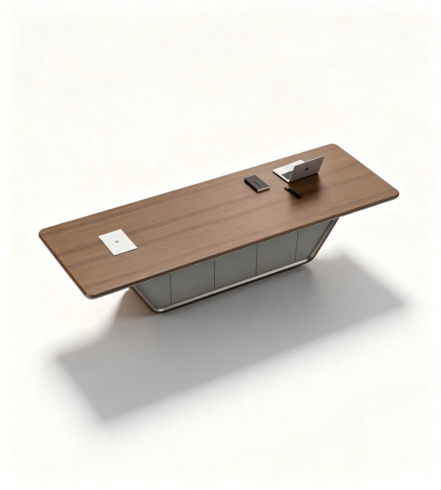流線型胡桃木會議桌 Streamline Walnut Conference Table