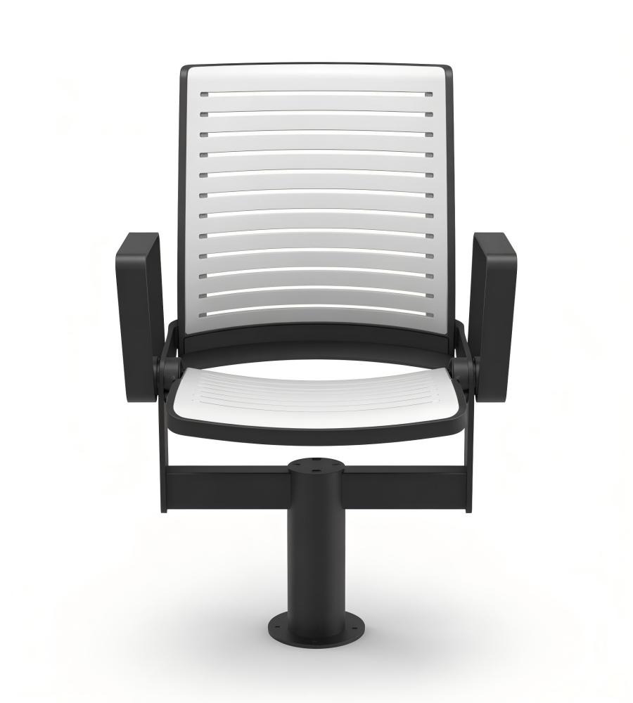 現代鋁合金帶扶手獨立腳禮堂椅 Modern Aluminum Auditorium Chair