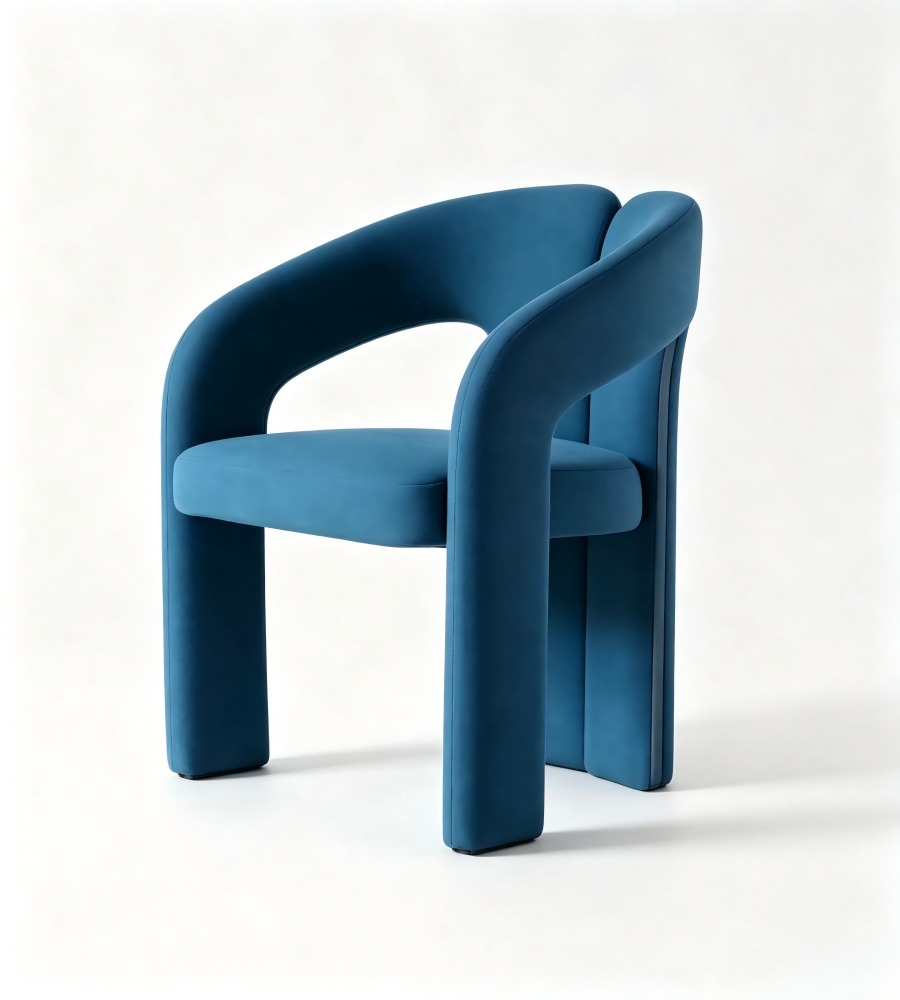 弧型風格休閒椅 Curved Statement Lounge Chair