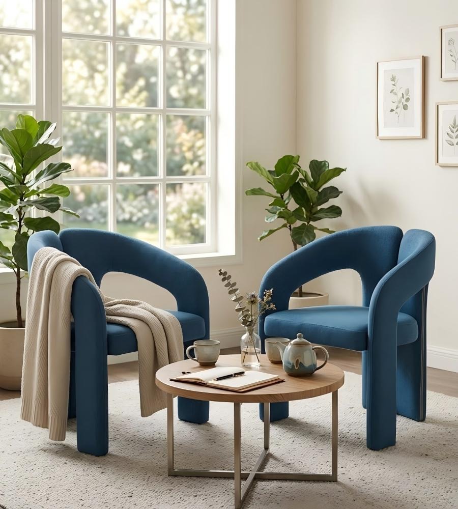弧型風格休閒椅 Curved Statement Lounge Chair
