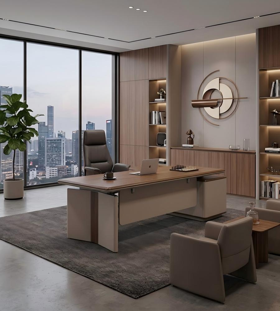 可升降行政老闆台 Height-Adjustable Executive Desk