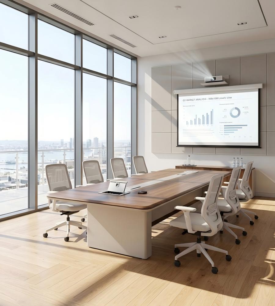 現代簡約實用會議桌 Modern Minimalist Functional Conference Table