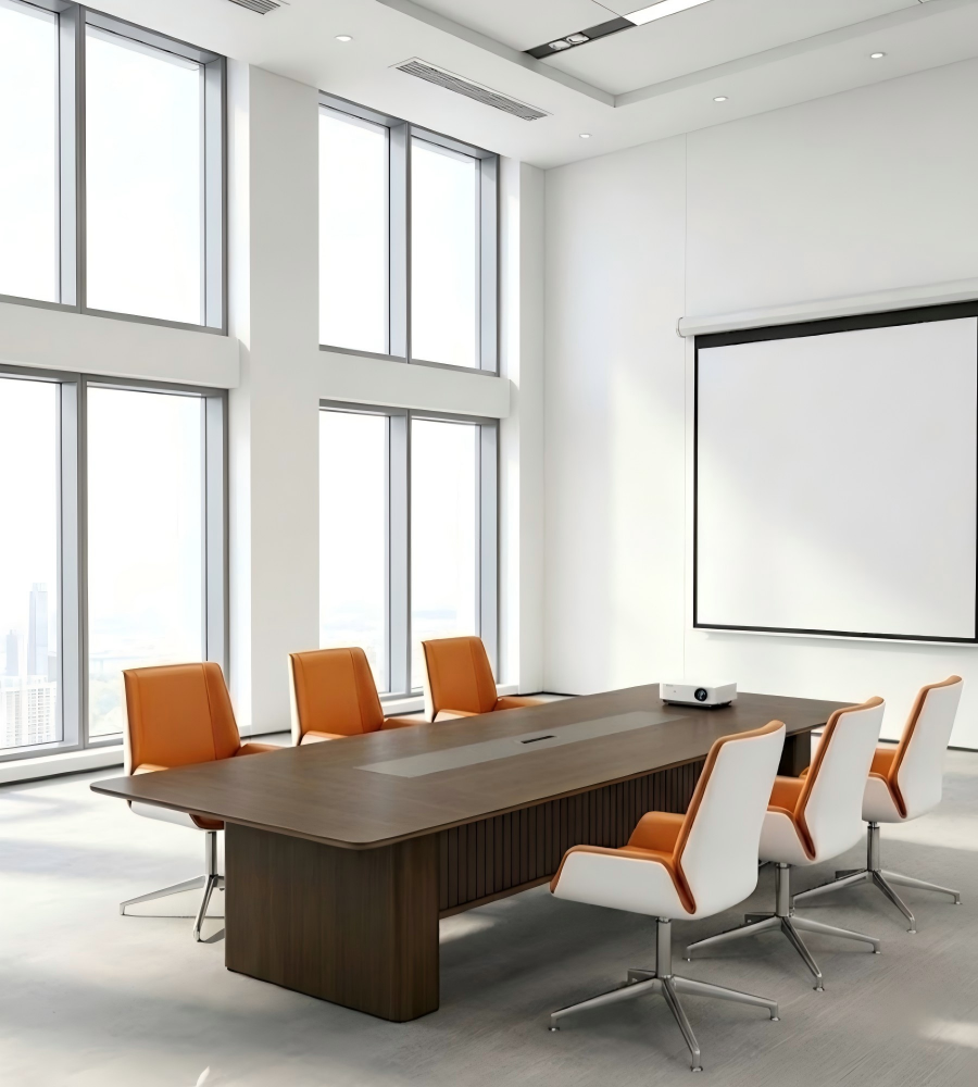 雙色四星腳扶手會議椅 Two-Tone Four-Star Base Conference Chair with Armrests