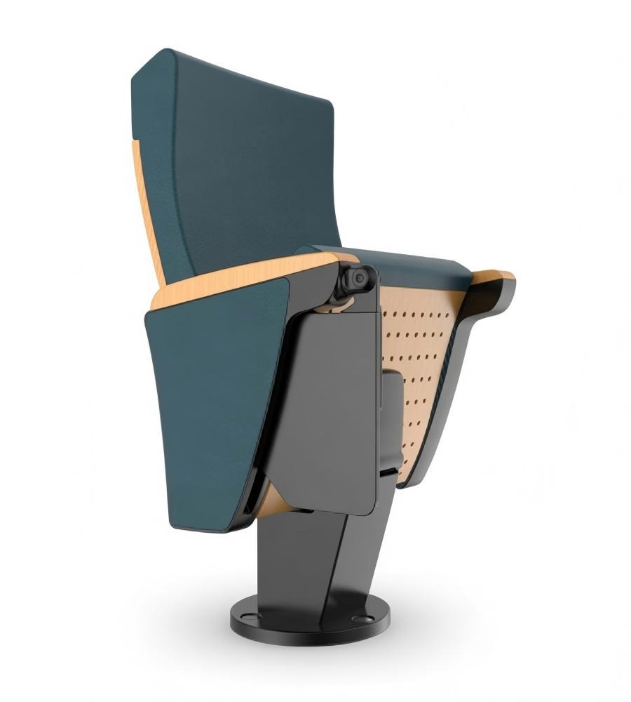簡約木色實木帶寫字板禮堂椅 Modern Wood Auditorium Chair