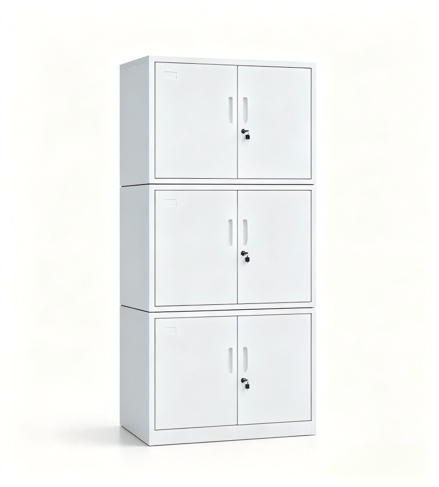 三層疊式鋼製文件櫃 Triple-Stack Steel Filing Cabinet
