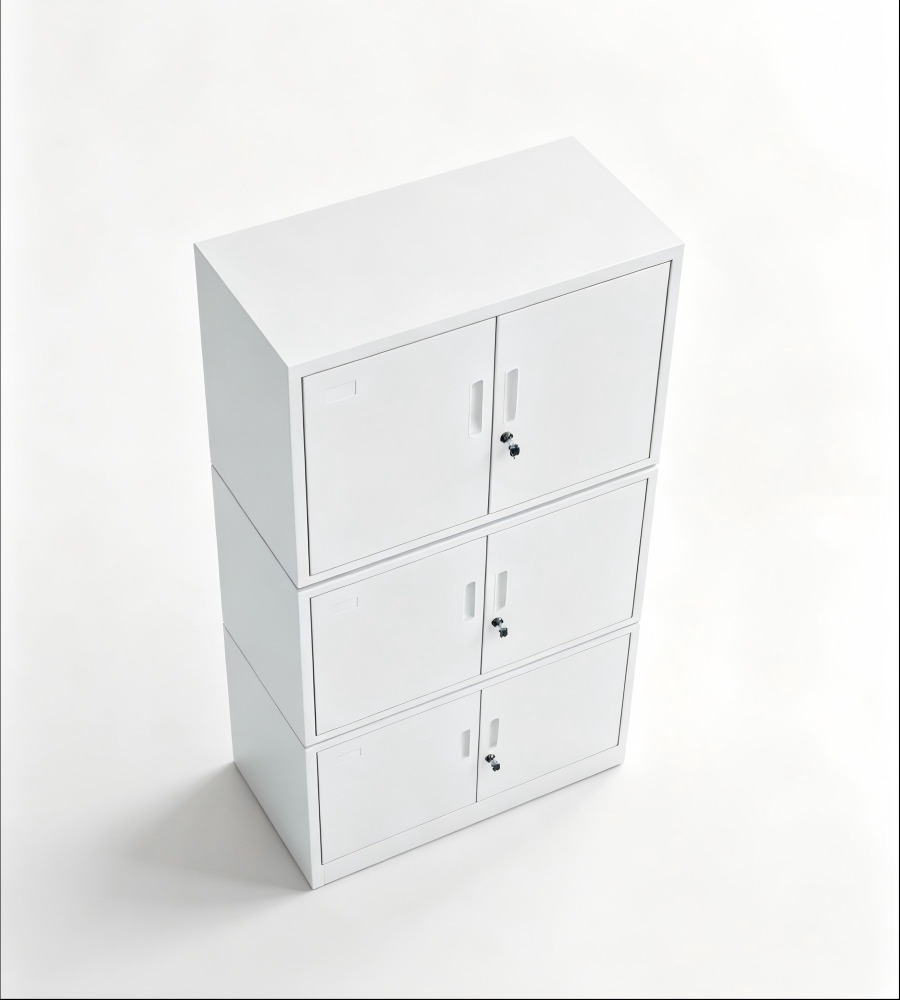 三層疊式鋼製文件櫃 Triple-Stack Steel Filing Cabinet