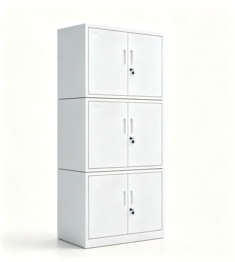 三層疊式鋼製文件櫃 Triple-Stack Steel Filing Cabinet