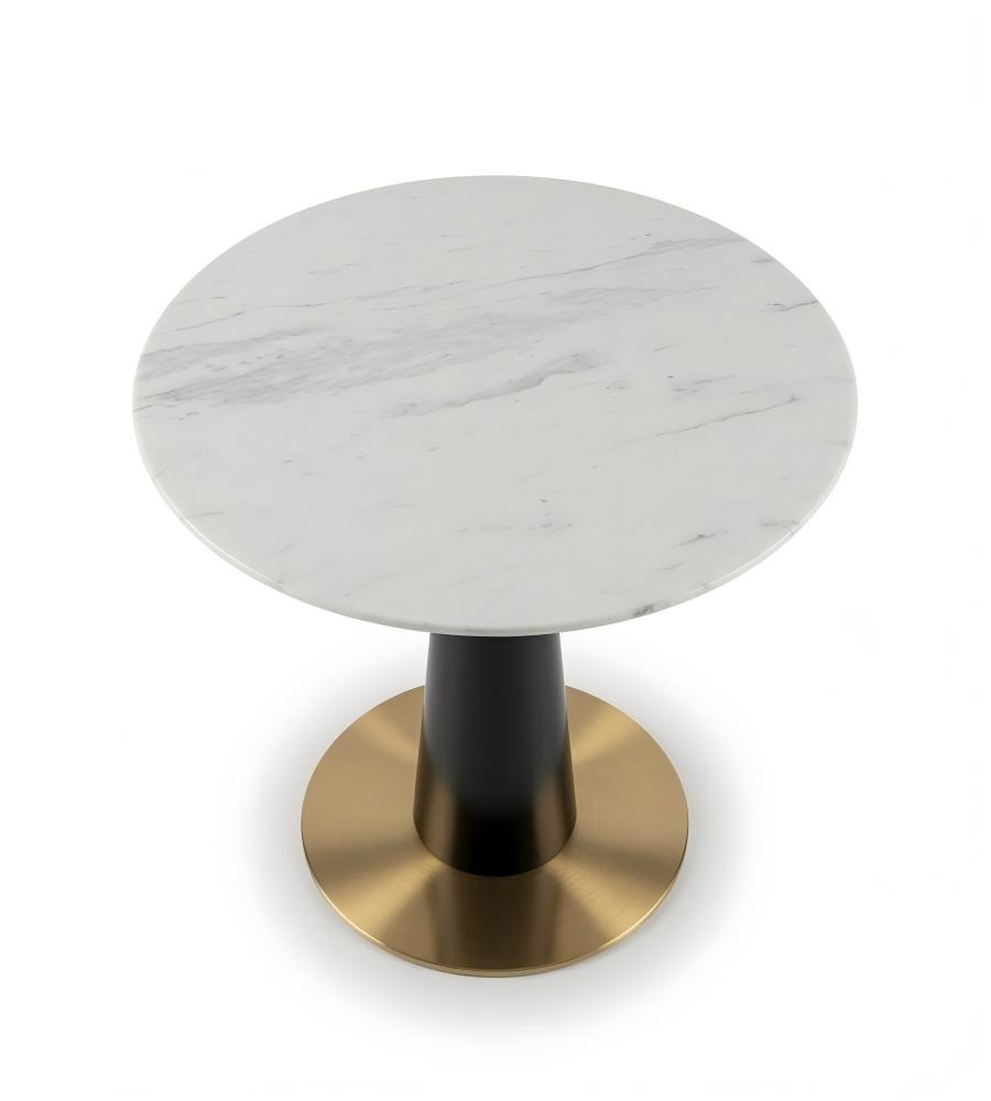 輕奢白色大理石圓形商務洽談枱 Light Luxury Marble Round Table