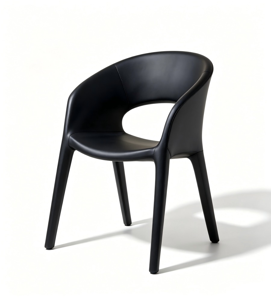鏤空弧型設計休閒椅 Hollow-Back Curved Design Lounge Chair