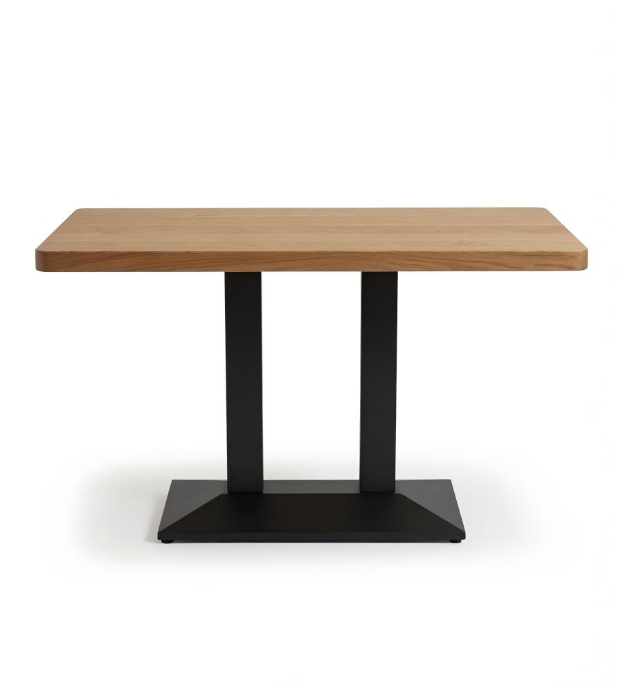 現代實木多層板長方形鋼架餐枱 Modern Wood Rectangular Dining Table