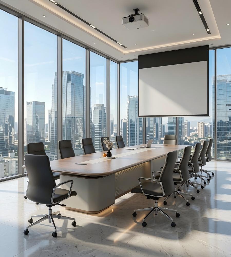 輕奢弧型底座會議桌 Light Luxury Arched Base Conference Table