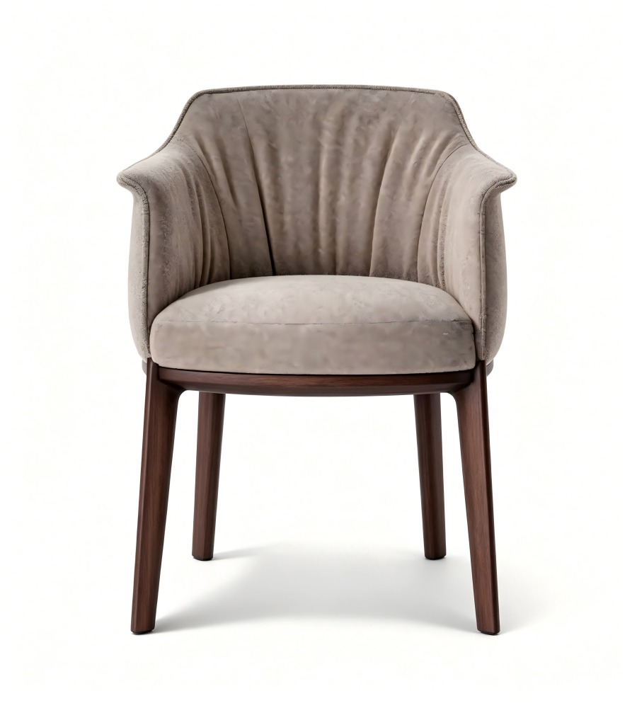 實木布藝簡約椅 Wood & Fabric Minimalist Chair