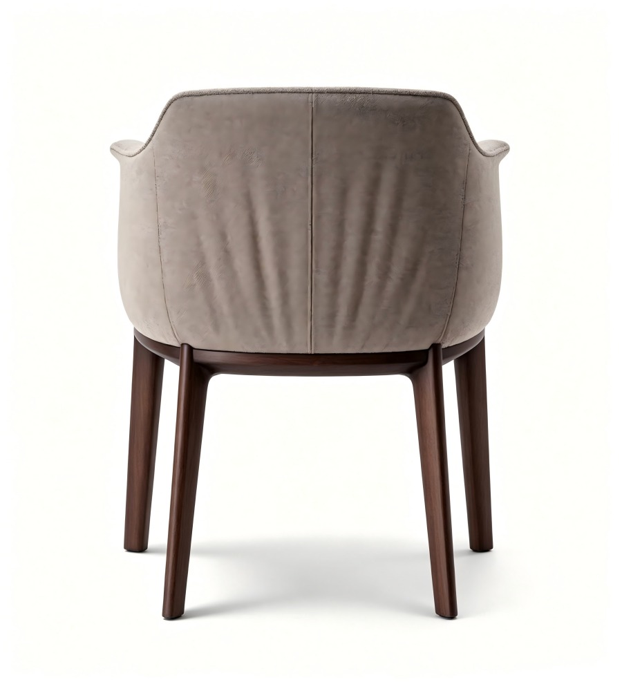 實木布藝簡約椅 Wood & Fabric Minimalist Chair