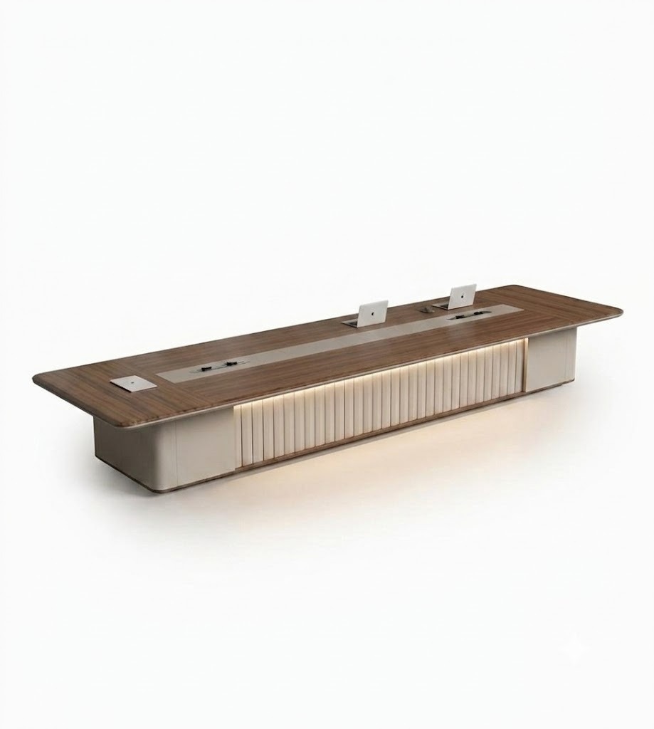 格柵燈光行政會議桌 Illuminated Fluted Executive Conference Table
