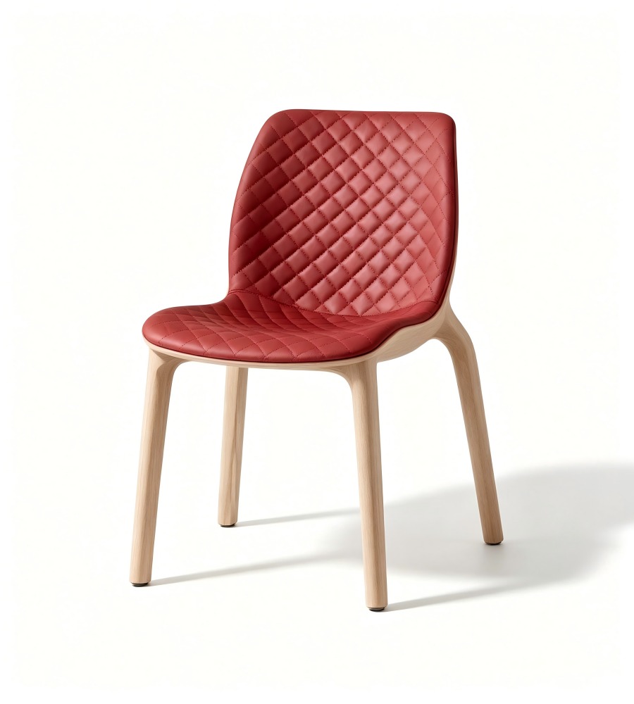 菱格紋雙色休閒椅 Two-Tone Diamond-Quilted Lounge Chair